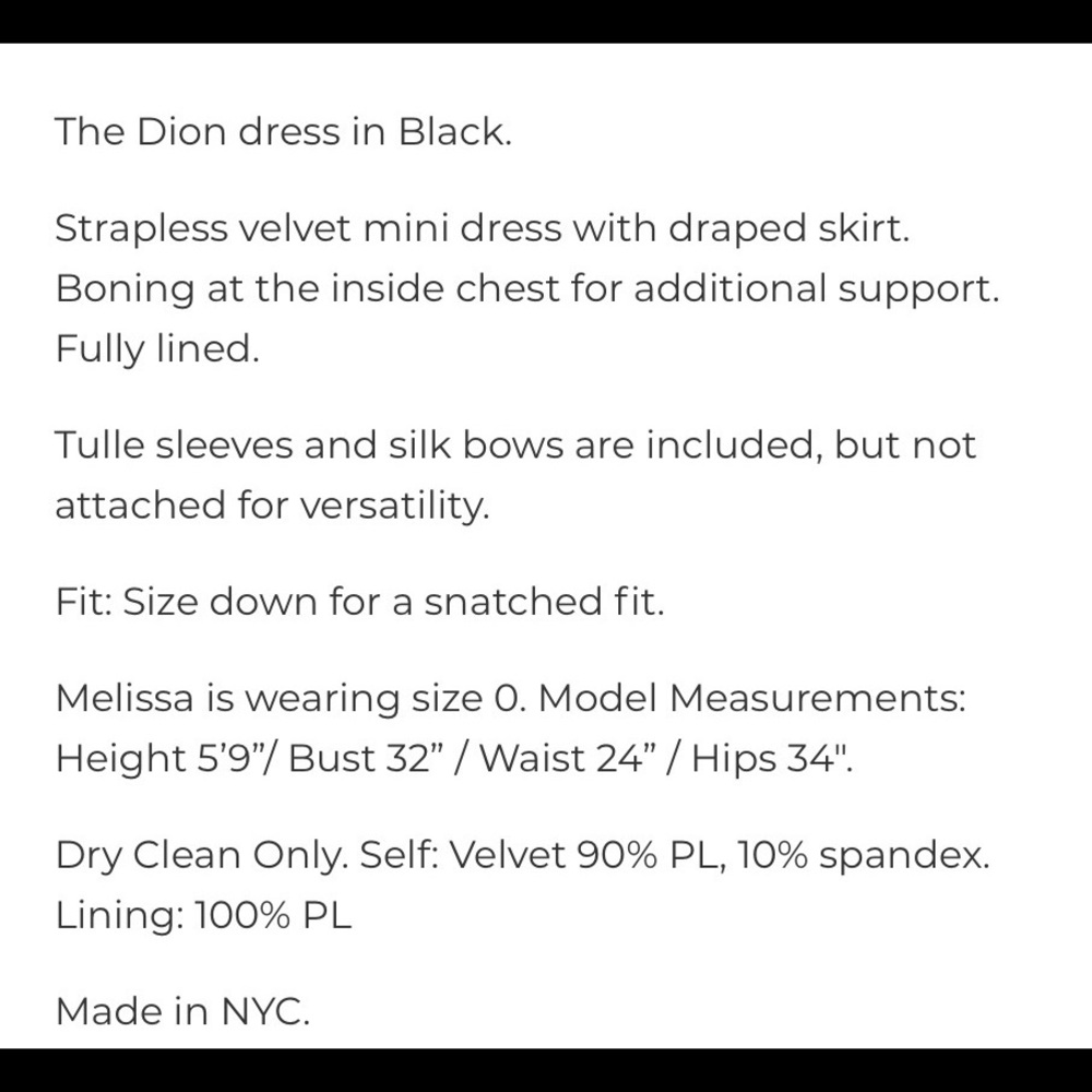The Bar Dion Dress Black (Dress Only) - Picture 4 of 4